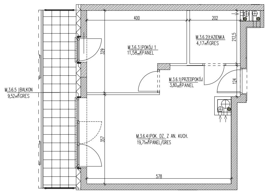 Plan mieszkania B6 20