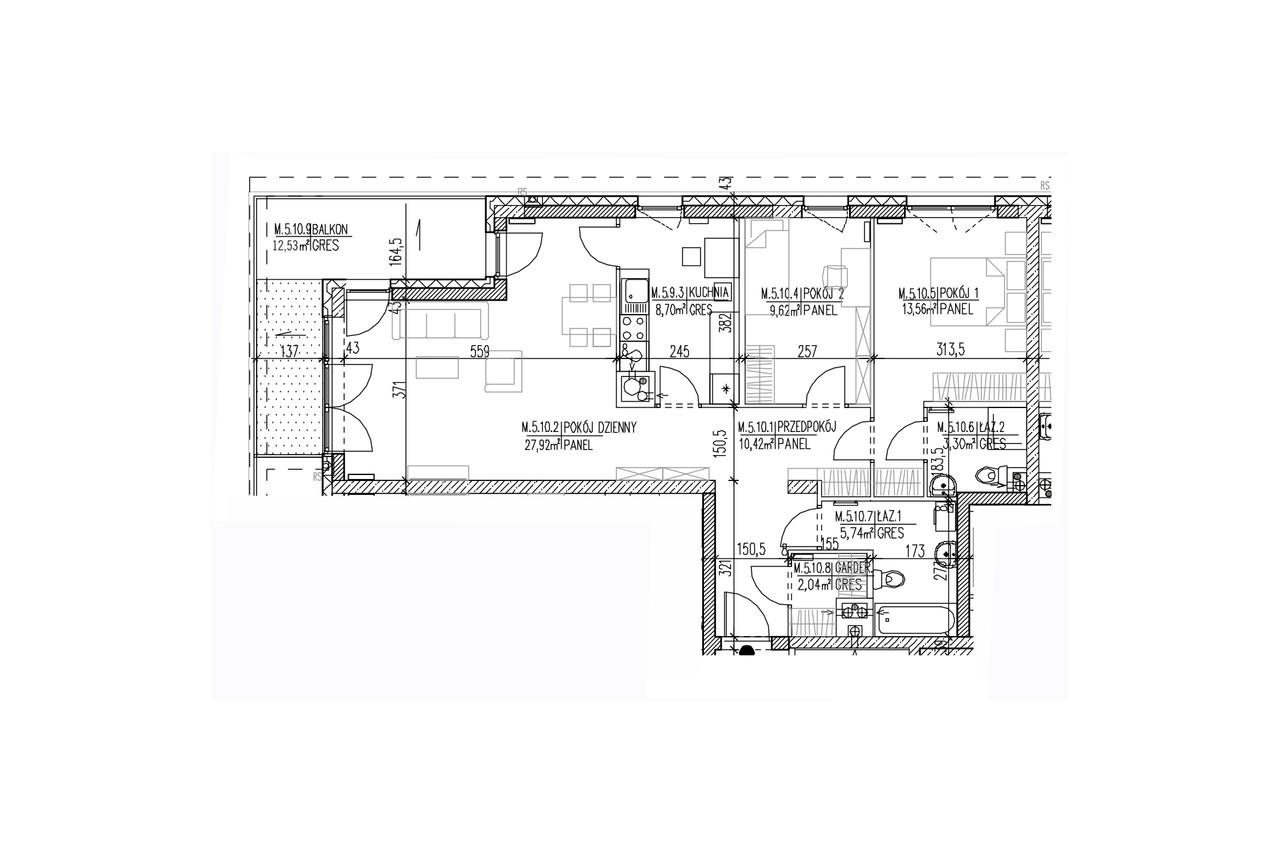 Plan mieszkania B8 53