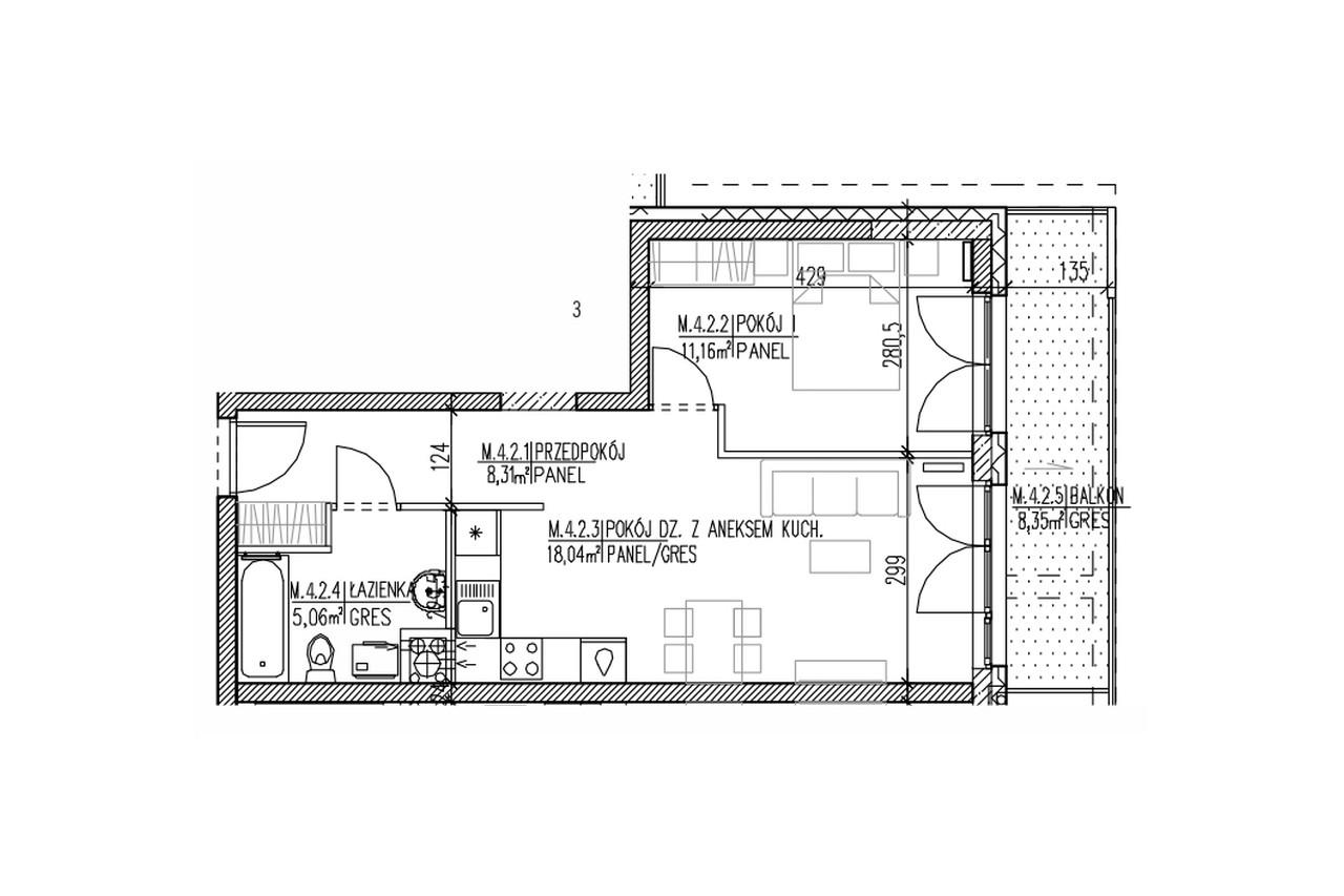 Plan mieszkania B9 34